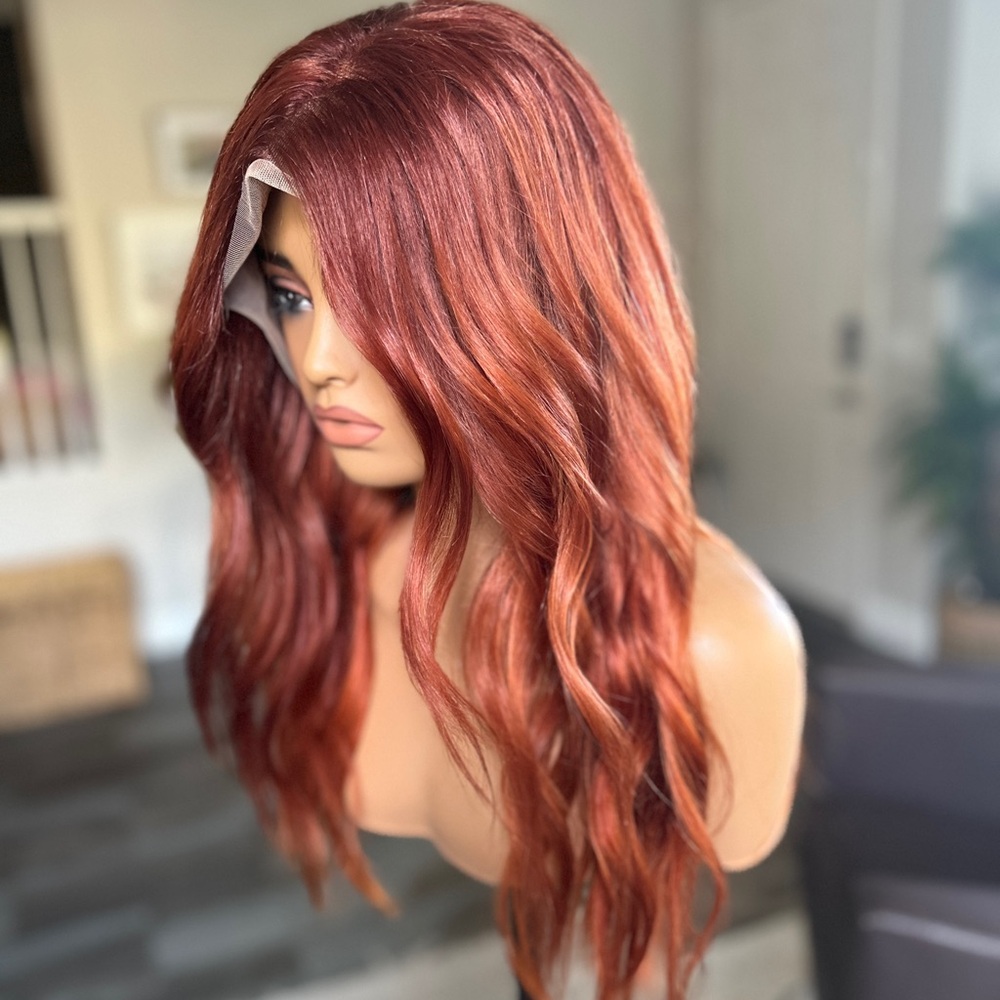 CUSTOM COLORED HUMAN HAIR LACETOP WIG